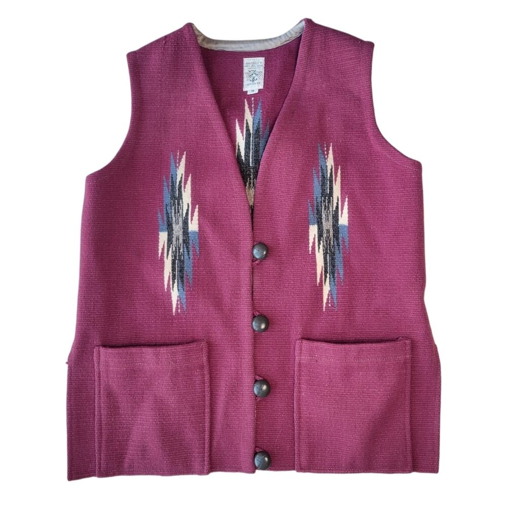 Vintage Ortega’s Chimayo Wool Vest Medium Unisex